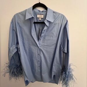J.Crew Collection Feather Blouse- size 10